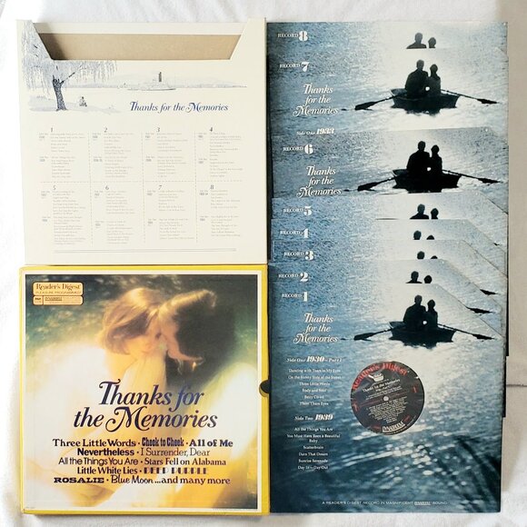 RARE- Reader's Digest "Thanks for the Memories" 1930's-Set Of 8 LP Records Vinyl - Picture 6 of 16